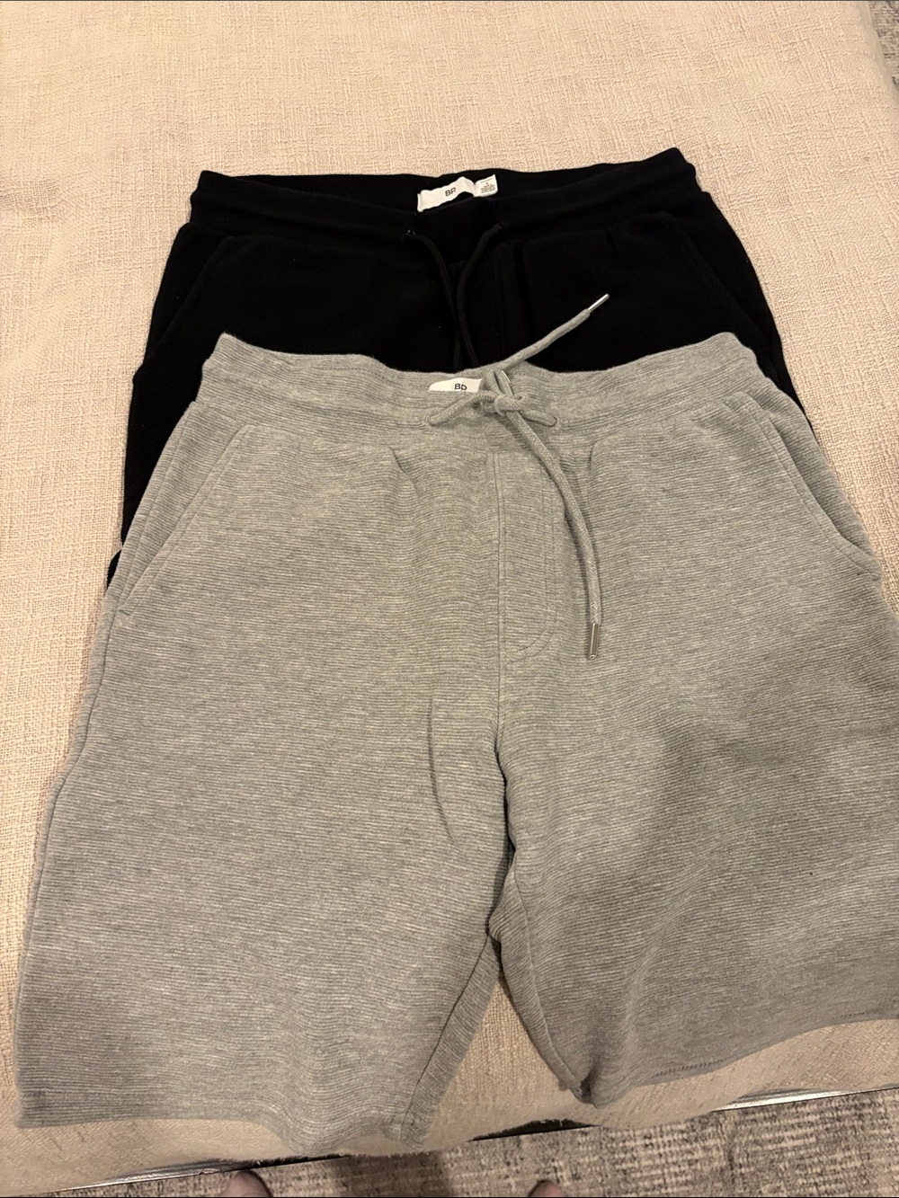 Nordstrom Black and Gray Men's Pull-On Sweat Shorts